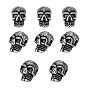 304 Stainless Steel Beads, Skull