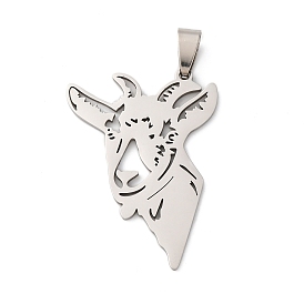 201 подвески из нержавеющей стали, козье очарование, анти-тускнение