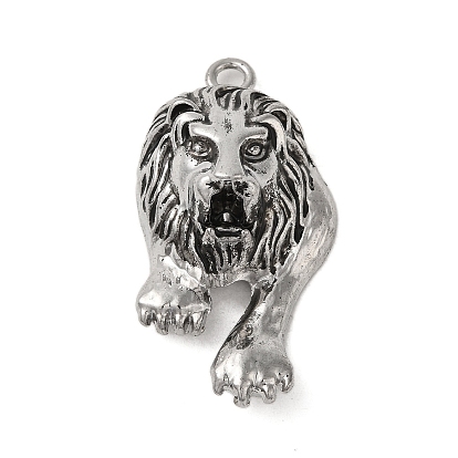 Pendentif en alliage de style tibétain, lion