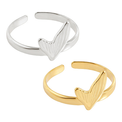 304 открытые кольца манжеты из нержавеющей стали, рыбий хвост