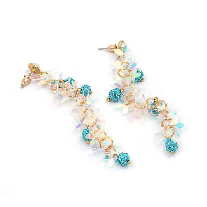Cute Women's Earrings with Tassel and Flower - Lovely, Trendy, Dangling