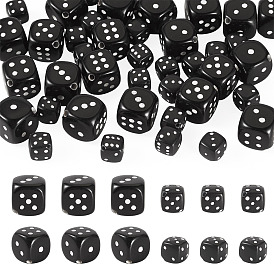 40 шт 2 стили акриловые бусины, игральная кость