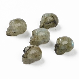 Natural Labradorite Beads, Skull