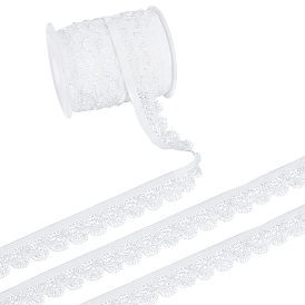 15ярдов нейлоновой эластичной ленты, кружевная лента, Цветочная отделка для украшения свадебного платья