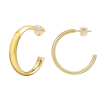 304 серьги-гвоздики из нержавеющей стали c-образной формы