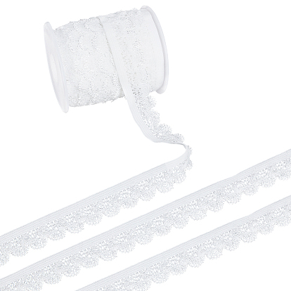 15ярдов нейлоновой эластичной ленты, кружевная лента, Цветочная отделка для украшения свадебного платья