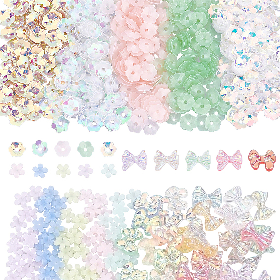 Resin & Plastic Cabochons, Nail Art Decoration, Flower & Bowknot