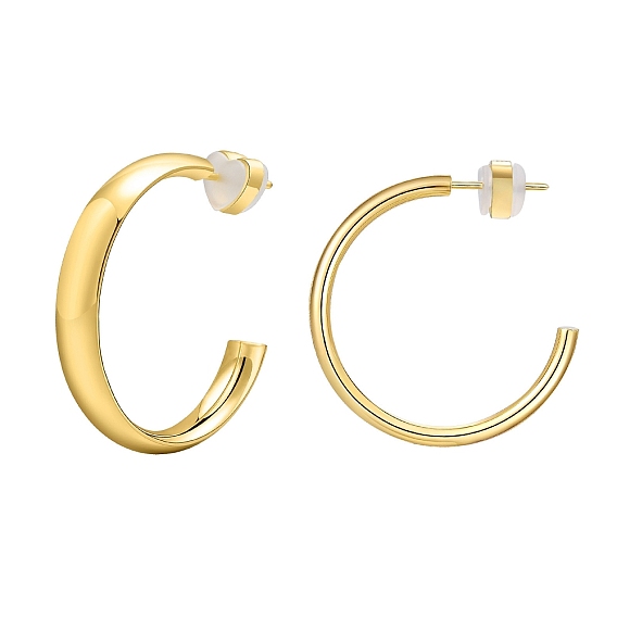 304 серьги-гвоздики из нержавеющей стали c-образной формы