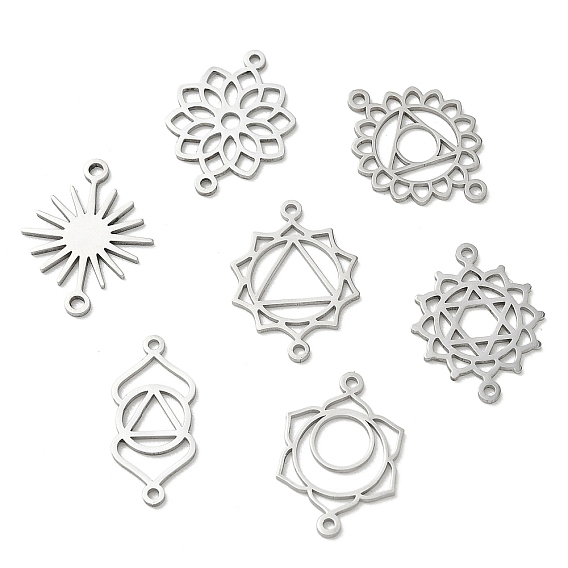 Chakra 304 Stainless Steel Connector Charms