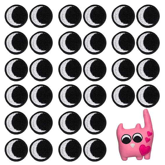 Полиэстер компьютеризированная вышивка ткань утюгом / пришить заплатки, аксессуары для костюма, аппликация, глаз