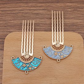 Alloy Hair Comb Finding, for DIY Jewelry Accessories, Crane