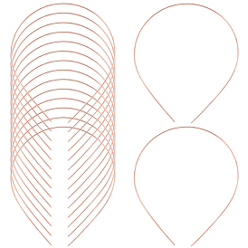 30шт. аксессуары для волос железные резинки для волос фурнитура