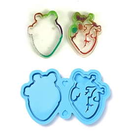 Shaker Mold, DIY Quicksand Jewelry Silicone Molds, Resin Casting Molds, For UV Resin, Epoxy Resin Jewelry Making, Heart