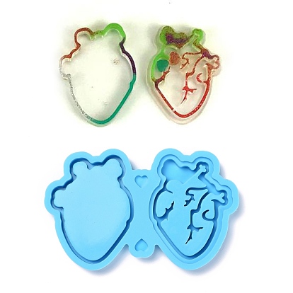 Shaker Mold, DIY Quicksand Jewelry Silicone Molds, Resin Casting Molds, For UV Resin, Epoxy Resin Jewelry Making, Heart