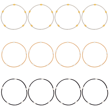 12 нити 3 цвета весенние браслеты, стальная французская проволока каркасная проволока, для штабелируемого ношения