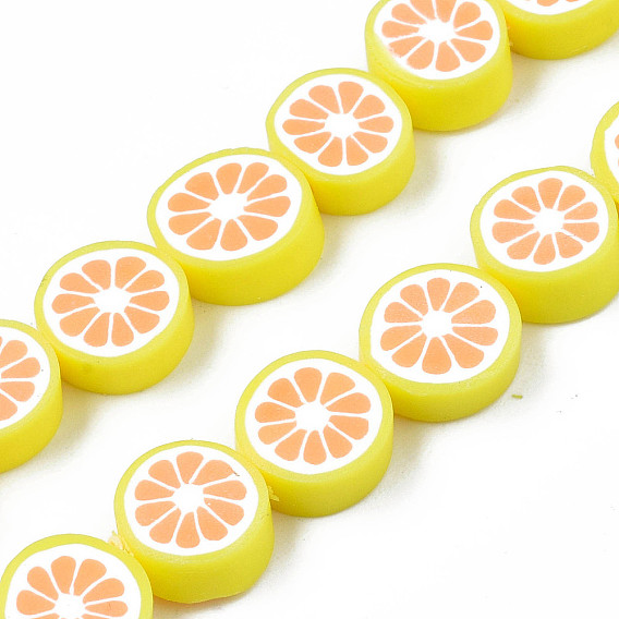 Ручной полимерные нити глины шарик, ломтик лимона