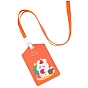 Christmas Themed Imitation Leather Neck Strap Card Holders, Badge Holder Lanyard
