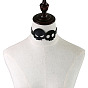 Bold Skull Necklace for Halloween Costume - Statement Choker Collar Chain Jewelry