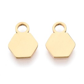 304 прелести нержавеющей стали, штамповка пустой метки, шестиугольник