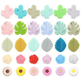 30шт 30 стили летняя тема силиконовые бусины, изготовление ожерелий и браслетов своими руками, разнообразные