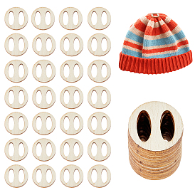 4 наборы 1-отверстие деревянные пуговицы, деревесиные