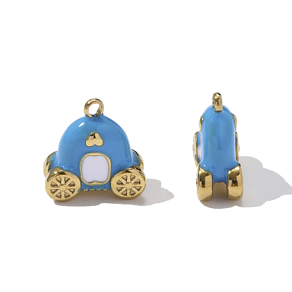 304 нержавеющей стальной эмали подвески, подвески в виде тыквы, ионное покрытие (ip), реальный 18 k позолоченный