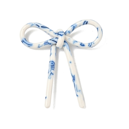 Непрозрачные акриловые подвески, бантом