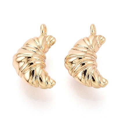 Латунные подвески, подвески в форме круассанов