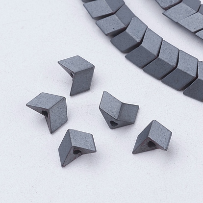 Non-magnetic Synthetic Hematite Beads Strands, Frosted, Arrow