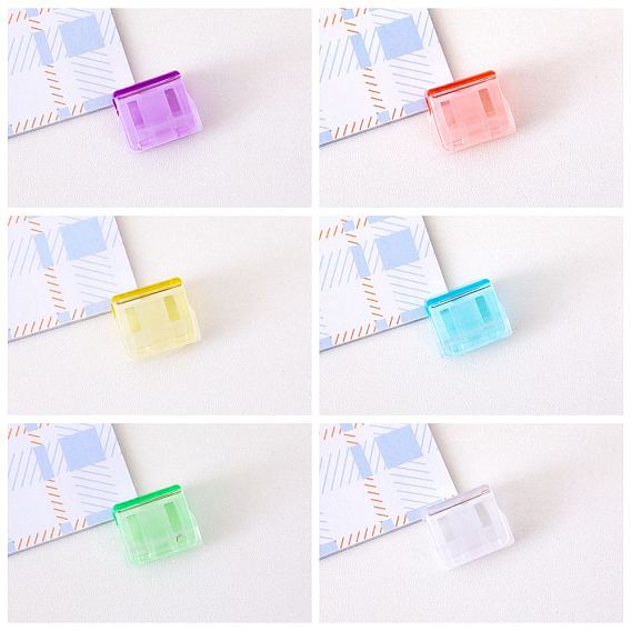 Plastic Spring Clips, Bookmark Marking Clip for Paper Document, School Office Supplies