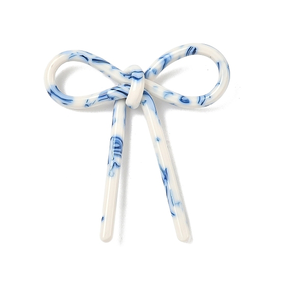 Непрозрачные акриловые подвески, бантом