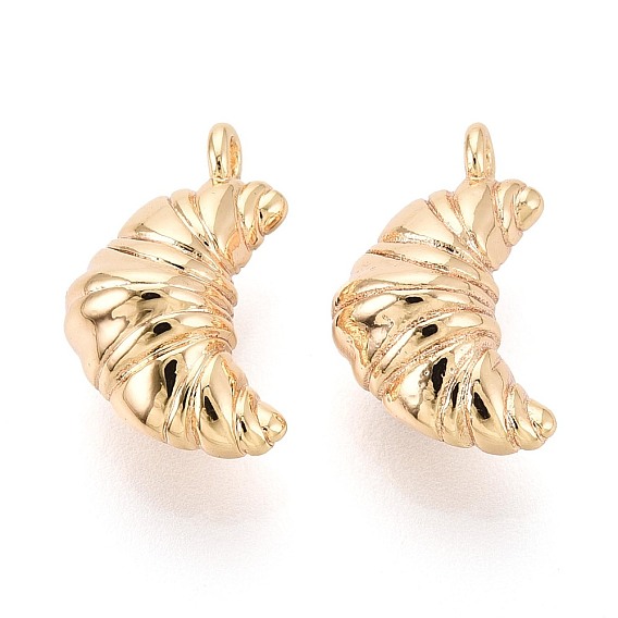 Латунные подвески, подвески в форме круассанов