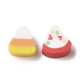 Handmade Polymer Clay Beads, Triangle, Candy & Watermelon