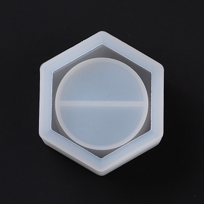 DIY Candlestick Silicone Molds, for Resin, Gesso, Cement Craft Making, Hexagon/Octagon/Eye/Star/Diamond Shape