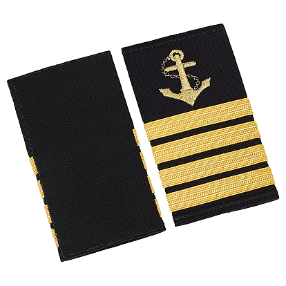 1 Pair Polyester Sailor Epaulettes, Rectangle