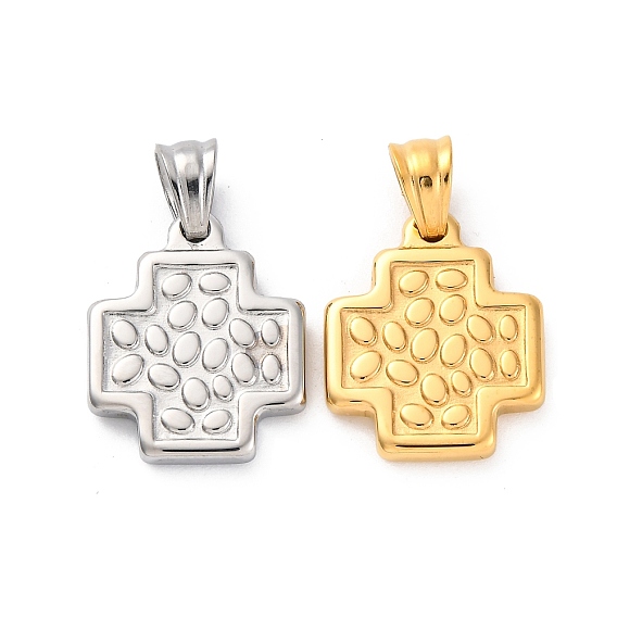 304 подвески из нержавеющей стали, крест прелести, ионное покрытие (ip)