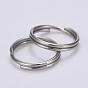 304 Stainless Steel Split Rings, Double Loops Jump Rings, 8x0.6mm, about 200pcs/bag