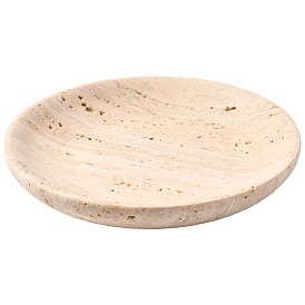 1Плоский круглый мраморный настольный лоток для хранения, Ювелирный брелок-брелок-органайзер для украшения, с замшевой тканью из поликарбоната квадратной серебряной полировальной салфеткой