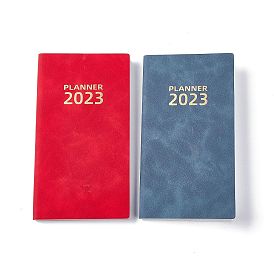 2023 Notebook with 12 Month Tabs, Weekly & Monthly & Daily PU Cover Planner, for Scheduling