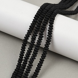 Бусы из натуральной лавы, рондель