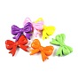 Opaque Acrylic Beads, Opaque, Bowknot, 36x46x9mm, Hole: 1mm