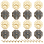 60 Sets 2 Style Iron Drawer Handles, with Iron Screws, for Gates Cabinet Drawer Door