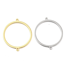 Brass Connector Charms, Ring Links