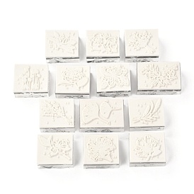 Tampons en acrylique et en caoutchouc, pour les fournitures de scrapbooking de cartes de bricolage, rectangle