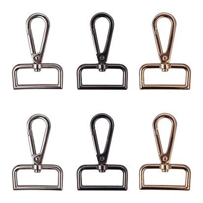 Поворотные шарниры из сплава цинка, поворотный карабин-лобстер, прямоугольные