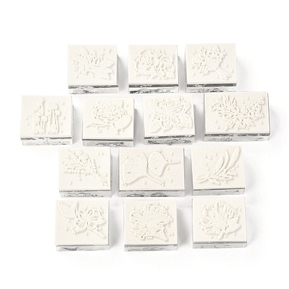 Tampons en acrylique et en caoutchouc, pour les fournitures de scrapbooking de cartes de bricolage, rectangle