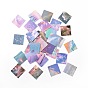 56Pcs Square Sky Water Surface Fancy Scenery Pattern Paper Sticker Label Set, Adhesive Label Stickers, for Suitcase & Skateboard & Refigerator Decor