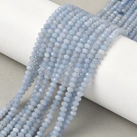 Натуральные ангельские бусины, граненые, рондель