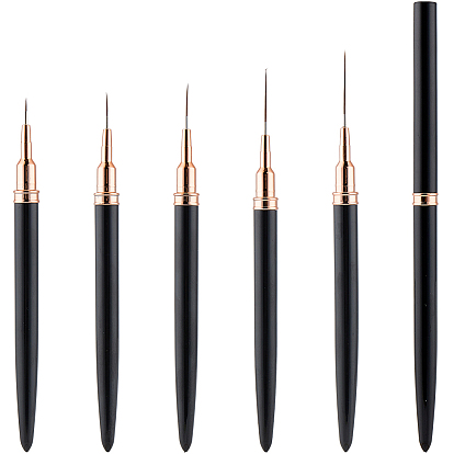 5 шт. пластиковая кисточка для рисования линий на ногтях, инструменты рисования