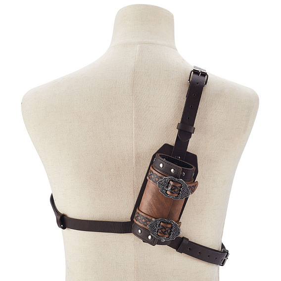 Крышка лезвия меча из искусственной кожи, средневековые ножны для меча, ренессанс кобура про, с обнаружением железа и сплава